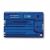 Victorinox SwissCard Quattro Sapphire 12 Functies Multitool Transparant Blauw