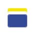 Snijplaat, ProfBoard, 3 stuks 50 cm geel-wit-blauw
