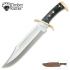 Timber Rattler Western Outlaw Bowie Knife and leather sheath