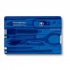Victorinox SwissCard Classic Sapphire 10 functies transparant blauw