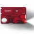 Victorinox SwissCard Lite Ruby 12 functies transparant rood