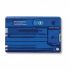 Victorinox SwissCard Quattro 12 Functies Transparant Blauw